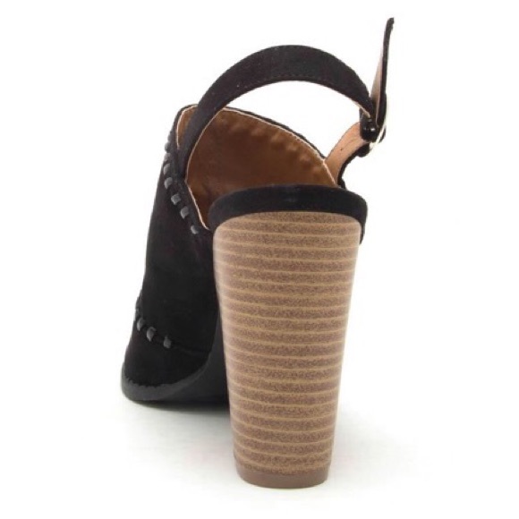 Slingback chunky heeled sandals - Picture 5 of 6